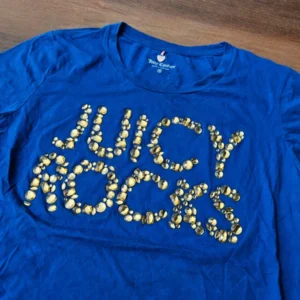 Juicy Couture niebieski top y2k