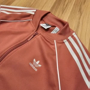 Bluza adidas rozpinana pudrowy róż łososiowa