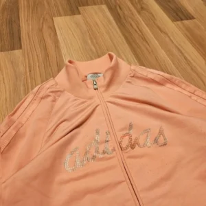 Bluza adidas pudrowy róż na zamek