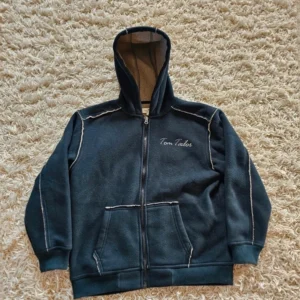 Tom tailor zip hoodie black fur