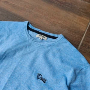 Diesel sweter vintage baby blue crewneck