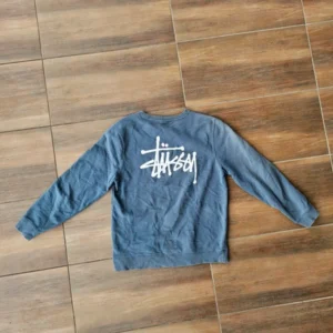 Stussy crewneck szary boxy oversize basic