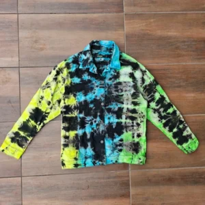 Jaded London kurtka jeansowa katana tie dye