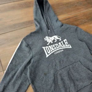 Lonsdale bluza boxy oversize szara vintage