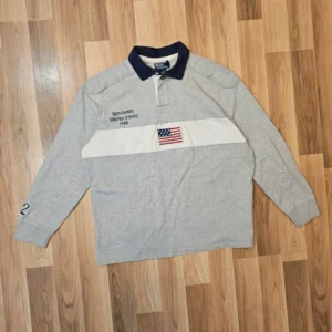 Polo Ralph Lauren crewneck szary retro