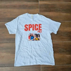 Spice girls white tee vintage graphic