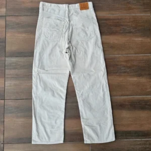 Levi's Jeansy spodnie sztruksowe białe jasne