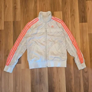 Adidas Windbreaker kurtka biała różowa firebird