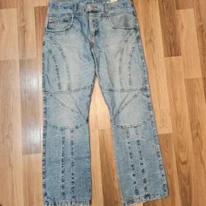 Vintage jeansy racing retro Baby blue
