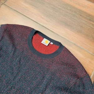 Carhartt Sweter z merynosa retro czarny