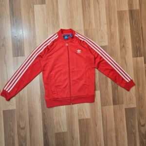 Adidas Firebird bluza na zamek czerwona