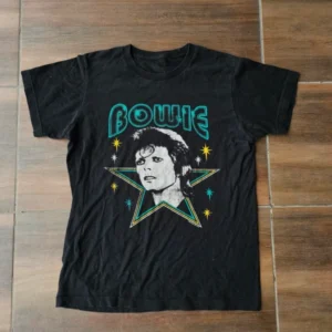 David Bowie vintage graohic tee black