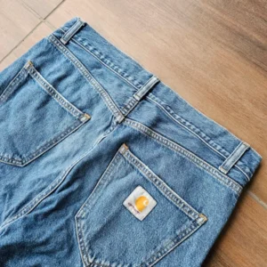 Carhartt jeansy straight leg niebieskie retro