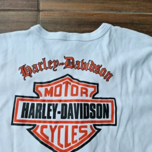 Harley Davidson vintage longsleeve biała koszulka
