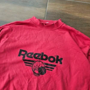 Reebok vintage crewneck boxy czerwona bluza