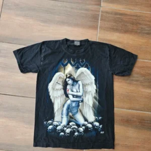 Vintage graphic tee anioł goth r