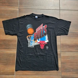 NBA chicago bulls koszulka czarna boxy