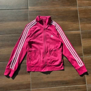 Adidas firebird różowa bluza na zamek