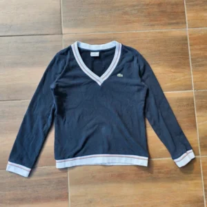 Lacoste sweter damski granatowy classy