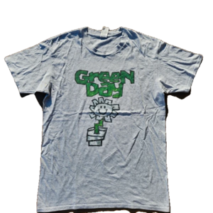 Green day vintage tee gray retro