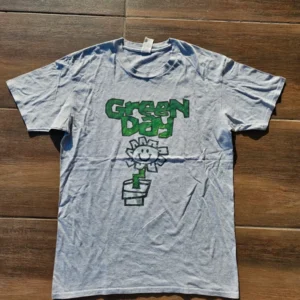 Green day vintage tee gray retro