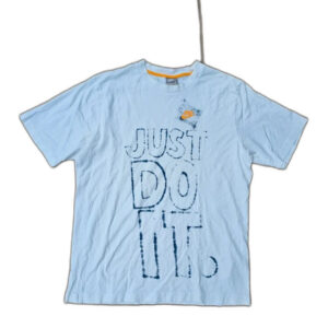 Nike just do it t-shirt koszulka biała boxy oversize vintage y2k airnax 26