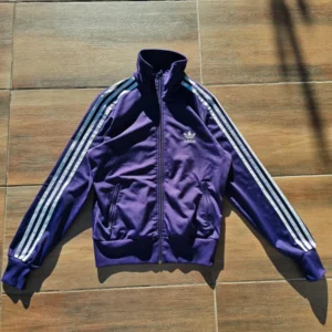 Adidas firebird bluza fioletowa zip up
