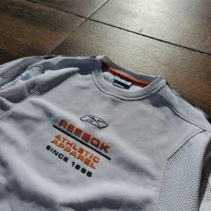 Reebok crewneck bluza biała vintage 90's