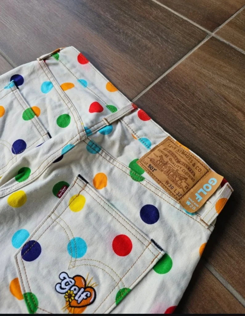 Vintage jeansy levis 501 we współpracy z tylerem the creatorem
