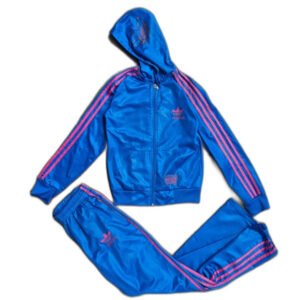 Adidas chile 62 vintage tracksuit dres niebieski różowy 80's 90's disco firebird 28