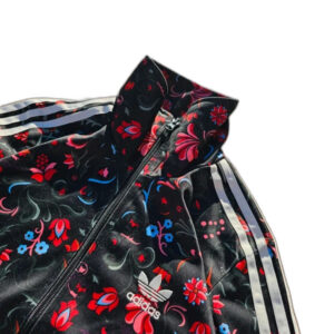 Adidas firebird floral print bluza kwiaty zip up tracksuit 24
