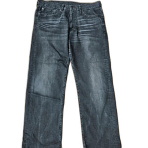 Levi's 505 Jeansy czarne washed szerokie sppdnie baggy retro rap
