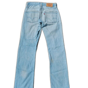 Levi's 506 jeansy baby blue washed szerokie acid retro na lato vintage