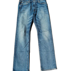 Levi's 513 jeansy straight leg sample washed acid niebieskie