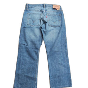 Levi's 514 szerokie niebieskie jeansy męskie baby blue washed baggy acid distressed y2k
