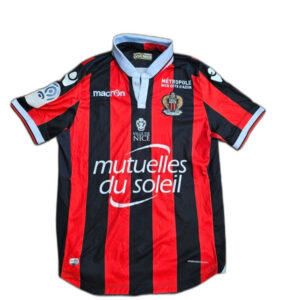 Ogc nice koszulka piłkarska viking ligue 1 soccer tee football jersey czerwona czarna 30