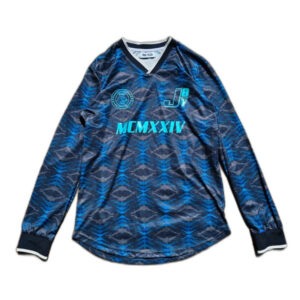 Paul Calvin longsleeve jersey football retro blokecore navy print cyber 27