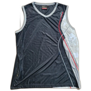 Quicksilver tank top szary sportowy czarny biały retro vintage rap 27