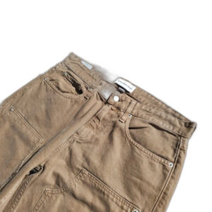 Calvin Klein carpenter jeans beżowe khaki spodnie vintage 90's style retro szerokie cargo 31
