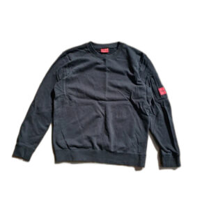 Hugo Boss crewneck black basic tech bluza czarna casual 31