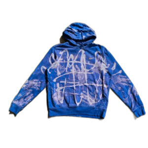 Nike hoodie custom dyed washed tie dye retro boxy fioletowa 31