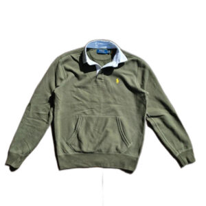 Polo Ralph Lauren crewneck oliwkowy zielony classic casual polo rugby 31